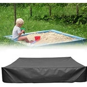 WANDCO Sandbox Cover Square Waterproof Sandpit Cover with Drawstring Tool Dustproof Oxford Cloth Sandbox Cover Pool Protective-Green Sandbox Cover with Drawstring (200x200 cm)